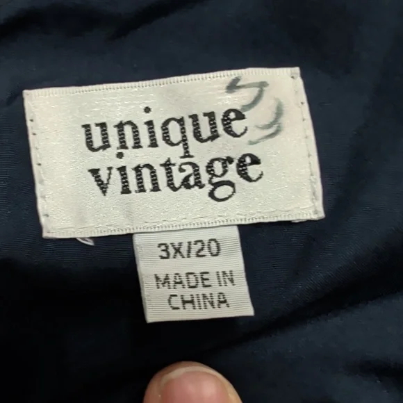 Unique Vintage Keyhole Front Tie Blue Plaid Midi Dress - Picture 5 of 7